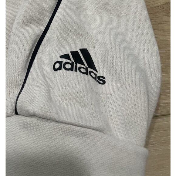 Adidas Crew Neck Sweatshirt Large Logo Women’s XS White Cream Three Stripes 19 - Picture 4 of 9